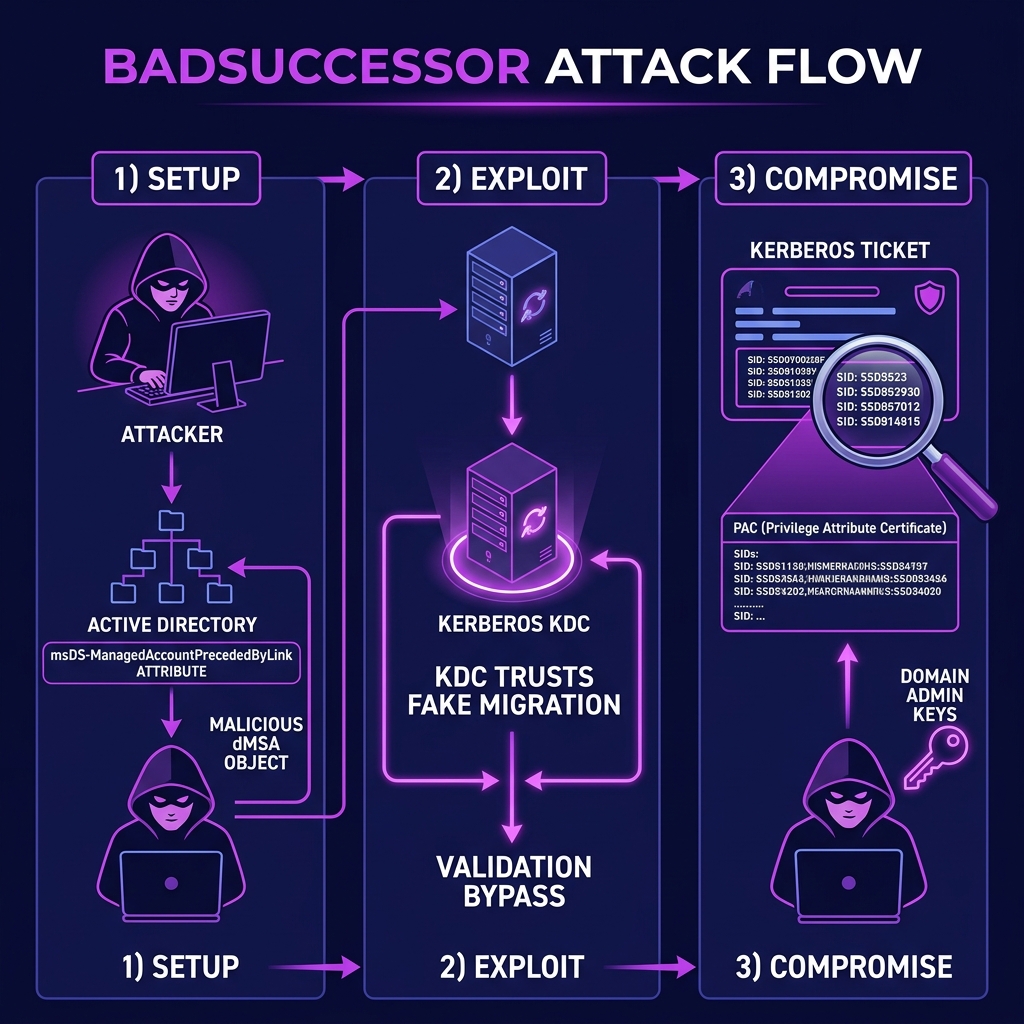 BadSuccessor Attack Flow