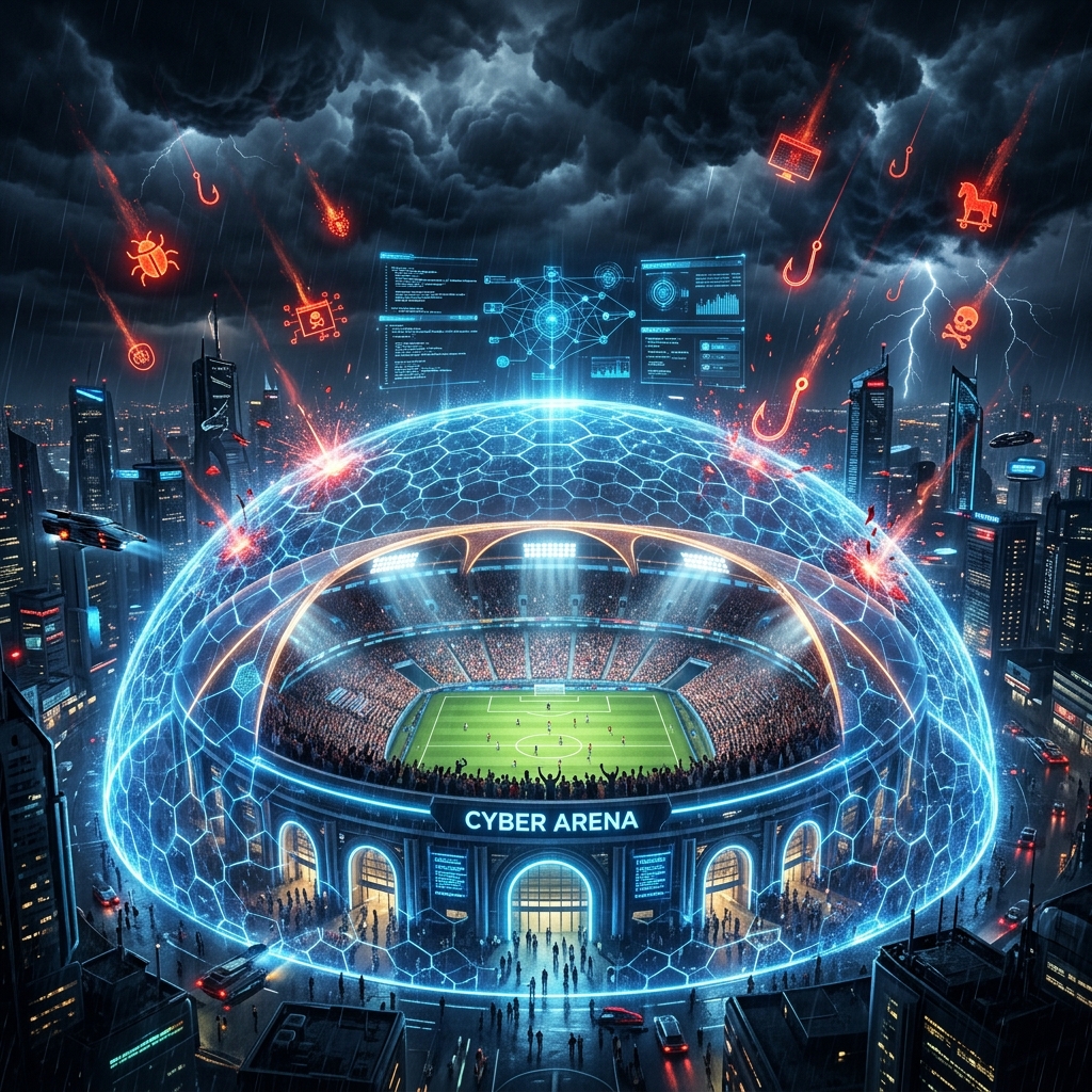 FIFA World Cup 2026 Cyber Threat Concept Illustration