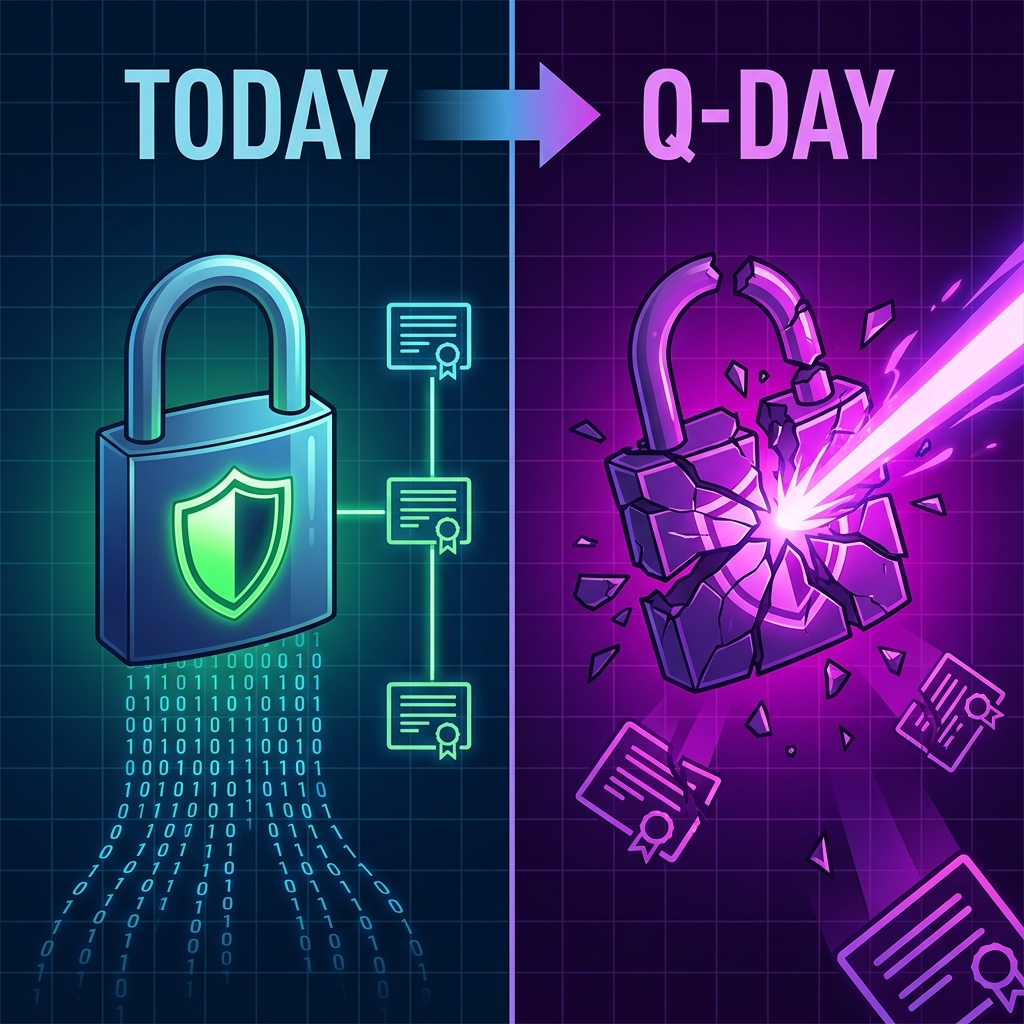 The split between today's security and tomorrow's quantum threat