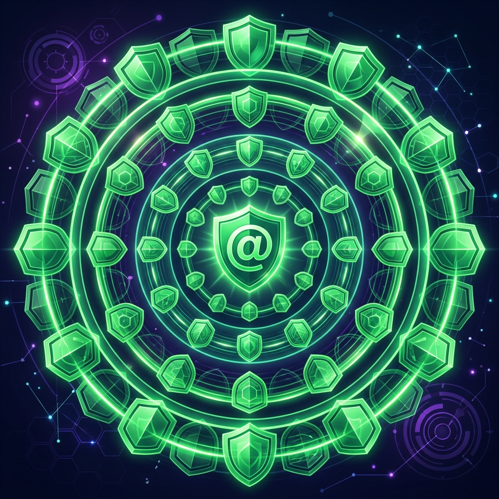 Privacy layers concept illustration