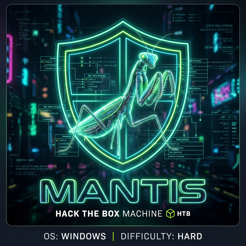 HTB Mantis Walkthrough Banner
