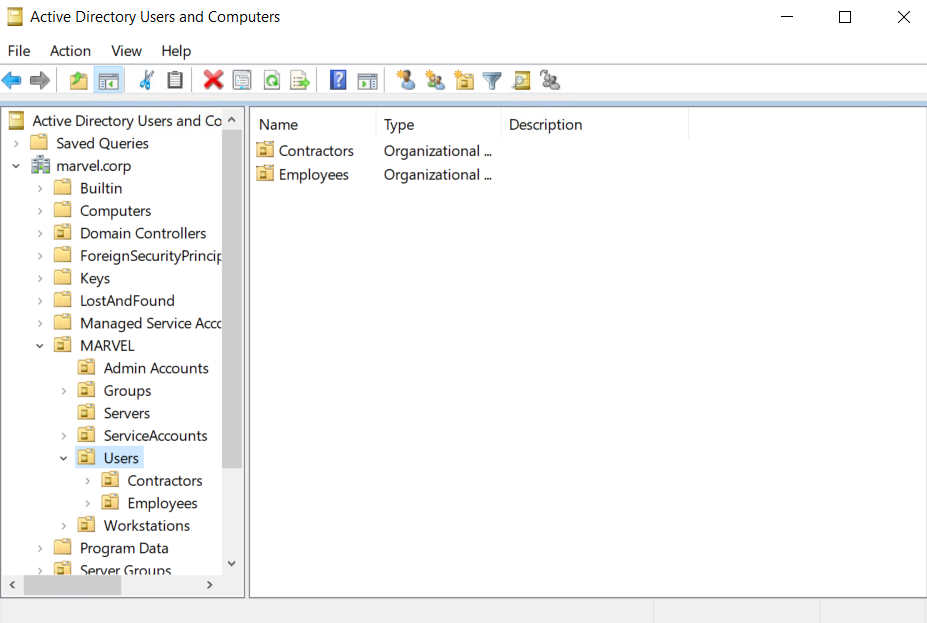Active Directory Users and Computers